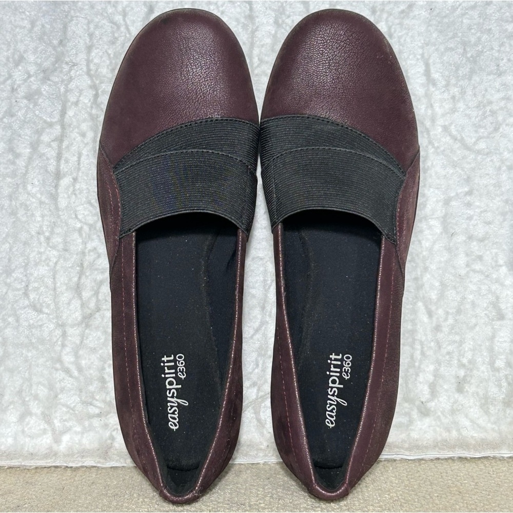 Easy Spirit Womens Maroon Kaleo 3 Comfortable Wedge Heel Loafer Shoes SZ 9.5W - Picture 5 of 11